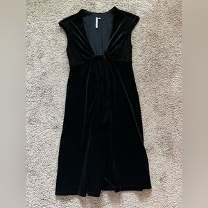 Michael Stars Velvet Dress Plunge Neck